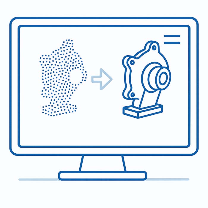 Erstellung präziser CAD-Modelle auf Basis von 3D-Scandaten